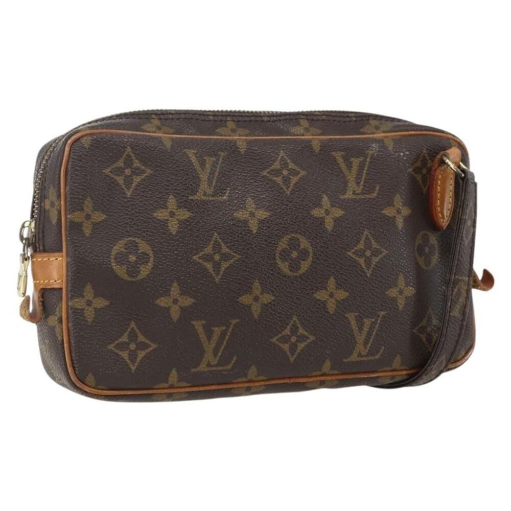 Louis Vuitton Pochette Marly Bandouliere Monogram Canvas Brown Canvas Handbag